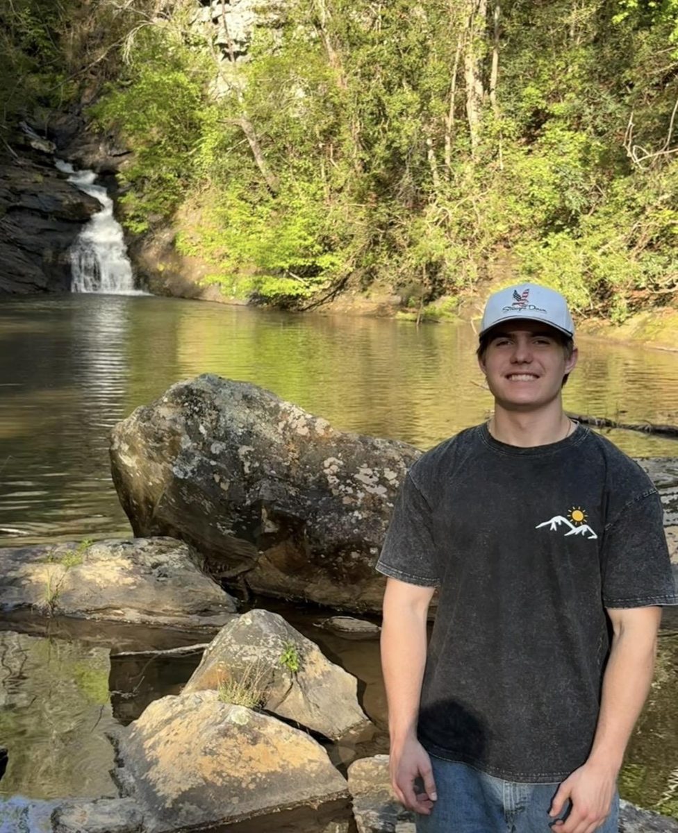 Jack standing by a creek in the South Carolina upstate