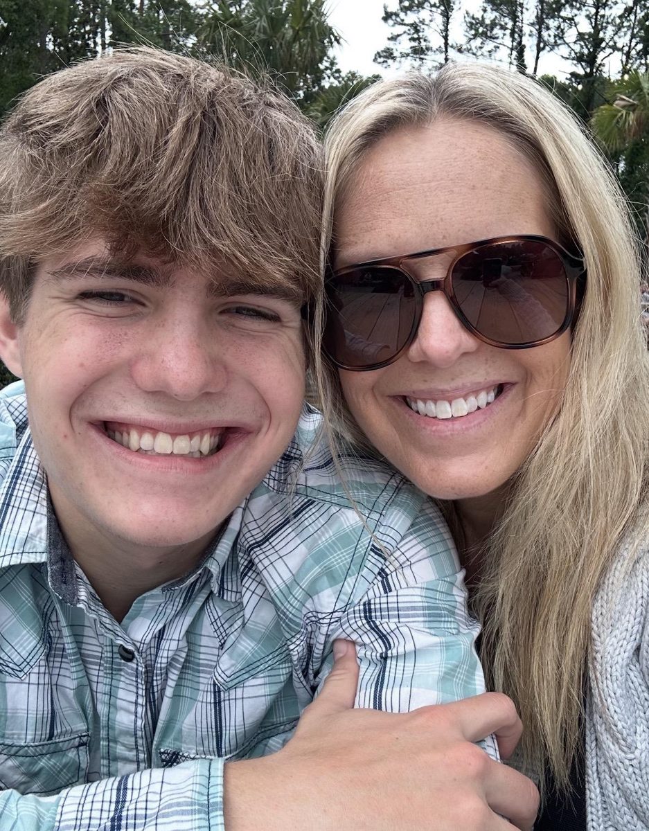 Jack and his mom smiling